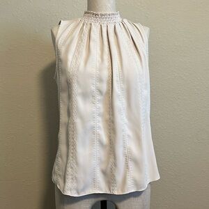 WHBM High Neck Sleeveless Blouse